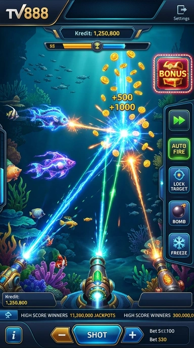 Galeri pratinjau visual tv888 build APK resmi terbaru